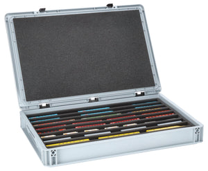 Eurobox 60 x 40 cm Set für Modelleisenbahnen - Spur N - 9 Fächer - Schaumstoffeinlage zur liegenden Aufbewahrung