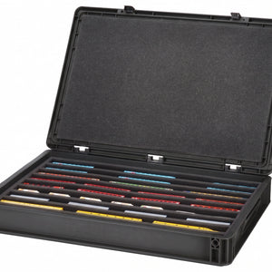 Eurobox 60 x 40 cm Set für Modelleisenbahnen - Spur N - 9 Fächer - Schaumstoffeinlage zur liegenden Aufbewahrung