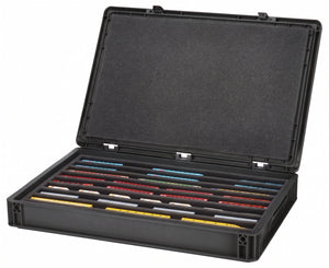 Eurobox 60 x 40 cm Set für Modelleisenbahnen - Spur N - 9 Fächer - Schaumstoffeinlage zur liegenden Aufbewahrung