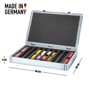Eurobox 60 x 40 cm Set for model railway - H0m scale - 10 compartments - foam insert for horizontal storage