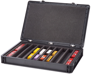 Eurobox 60 x 40 cm Set for model railway - H0m scale - 10 compartments - foam insert for horizontal storage