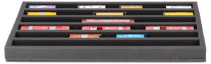 570 mm x 370 mm x 55 mm foam insert for model railway - H0m scale - 6 compartments - for horizontal storage - JV045A002