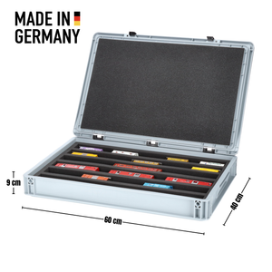 Eurobox 60 x 40 cm Set for model railway - H0m scale - 6 compartments - foam insert for horizontal storage