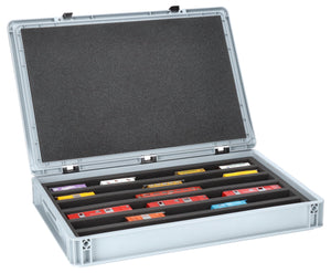 Eurobox 60 x 40 cm Set for model railway - H0m scale - 6 compartments - foam insert for horizontal storage