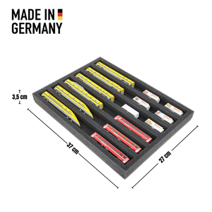 Foam insert for model railway - N scale - 6 compartments - for horizontal storage - IU035A002