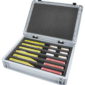 Eurobox 40 x 30 cm Set for model railway - N scale - 6 compartments - foam insert for horizontal storage