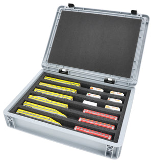 Eurobox 40 x 30 cm Set for model railway - N scale - 6 compartments - foam insert for horizontal storage