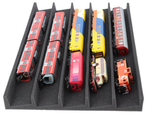 PanoramaLiege - Spur H0 - 5 Fächer für Modelleisenbahn  560 mm x 360 mm x 45 mm - EUMFQFA02