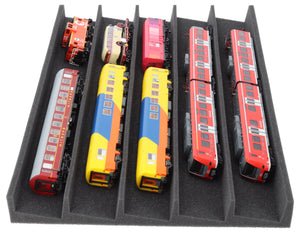 PanoramaLiege - Spur H0 - 5 Fächer für Modelleisenbahn  560 mm x 360 mm x 45 mm - EUMFQFA02