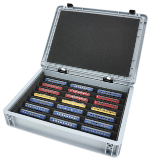 Eurobox 40 x 30 Set mit Zugliege - 7 Fächer für Spur Z - für Modelleisenbahnen, Loks und Fahrzeuge