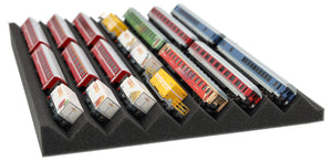 Zugliege 360 mm x 270 mm - Spur N - 7 Fächer für Modelleisenbahn - KN030A01