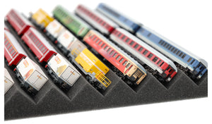 Zugliege 360 mm x 270 mm - Spur N - 7 Fächer für Modelleisenbahn - KN030A01