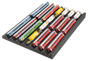Zugliege 360 mm x 270 mm - Spur N - 7 Fächer für Modelleisenbahn - KN030A01