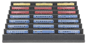 Zugliege 360 mm x 270 mm - Spur Z - 7 Fächer für Modelleisenbahn - KN030A02
