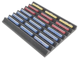 Zugliege 360 mm x 270 mm - Spur Z - 7 Fächer für Modelleisenbahn - KN030A02