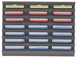 Zugliege 360 mm x 270 mm - Spur Z - 7 Fächer für Modelleisenbahn - KN030A02