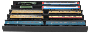 PanoramaLiege - Spur 00 - 5 Fächer für Modelleisenbahn  560 mm x 360 mm x 45 mm - EUMFQFA01