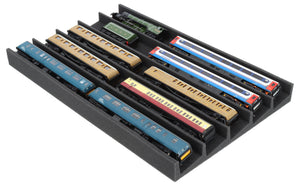 PanoramaLiege - Spur 00 - 5 Fächer für Modelleisenbahn  560 mm x 360 mm x 45 mm - EUMFQFA01