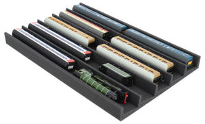 PanoramaLiege - Spur 00 - 5 Fächer für Modelleisenbahn  560 mm x 360 mm x 45 mm - EUMFQFA01