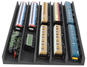 PanoramaLiege - Spur 00 - 5 Fächer für Modelleisenbahn  560 mm x 360 mm x 45 mm - EUMFQFA01