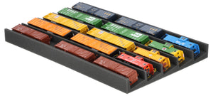 PanoramaLiege - Spur H0 - 5 Fächer für Modelleisenbahn - 560 mm x 360 mm x 45 mm - EUMFQFA02