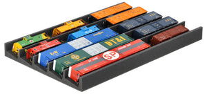 PanoramaLiege - Spur H0 - 5 Fächer für Modelleisenbahn - 560 mm x 360 mm x 45 mm - EUMFQFA02