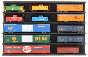 PanoramaLiege - Spur H0 - 5 Fächer für Modelleisenbahn - 560 mm x 360 mm x 45 mm - EUMFQFA02