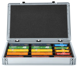 Eurobox 60 x 40 cm Set with PanoramaLiege - 5 compartments for H0 scale - for model railways, locomotives and vehicles