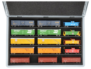 Eurobox 60 x 40 cm Set with PanoramaLiege - 5 compartments for H0 scale - for model railways, locomotives and vehicles