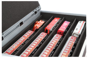 Eurobox 60 x 40 cm Set with PanoramaLiege - 5 compartments for H0 scale - for model railways, locomotives and vehicles
