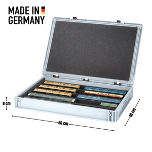 Eurobox 60 x 40 cm Set mit PanoramaLiege - 5 Fächer für Spur 00 - für Modelleisenbahnen, Loks und Fahrzeuge