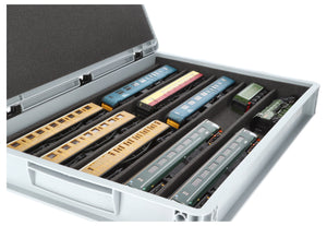 Eurobox 60 x 40 cm Set mit PanoramaLiege - 5 Fächer für Spur 00 - für Modelleisenbahnen, Loks und Fahrzeuge