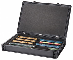 Eurobox 60 x 40 cm Set mit PanoramaLiege - 5 Fächer für Spur 00 - für Modelleisenbahnen, Loks und Fahrzeuge