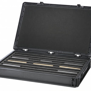 Eurobox 60 x 40 cm Set für Modelleisenbahnen - Spur H0e - 9 Fächer - Schaumstoffeinlage zur stehenden Aufbewahrung