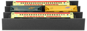 EUMFQHA01 Feldherr PanoramaLiege - Spur 0 - 3 Fächer für Modelleisenbahn - 560 mm x 360 mm x 85 mm