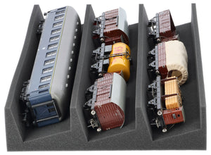 EUMFQHA01 Feldherr PanoramaLiege - Spur 0 - 3 Fächer für Modelleisenbahn - 560 mm x 360 mm x 85 mm