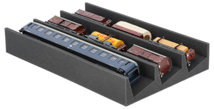 EUMFQHA01 Feldherr PanoramaLiege - Spur 0 - 3 Fächer für Modelleisenbahn - 560 mm x 360 mm x 85 mm
