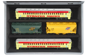Eurobox 60 x 40 cm Set mit PanoramaLiege - 3 Fächer für Spur 0 - für Modelleisenbahnen, Loks und Fahrzeuge