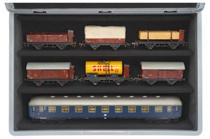Eurobox 60 x 40 cm Set mit PanoramaLiege - 3 Fächer für Spur 0 - für Modelleisenbahnen, Loks und Fahrzeuge