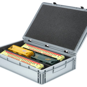 Eurobox 60 x 40 cm Set mit PanoramaLiege - 3 Fächer für Spur 0 - für Modelleisenbahnen, Loks und Fahrzeuge