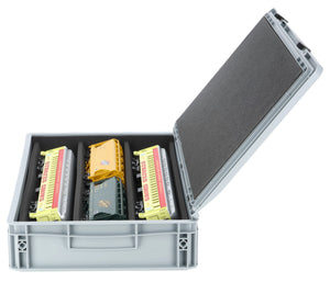 Eurobox 60 x 40 cm Set mit PanoramaLiege - 3 Fächer für Spur 0 - für Modelleisenbahnen, Loks und Fahrzeuge