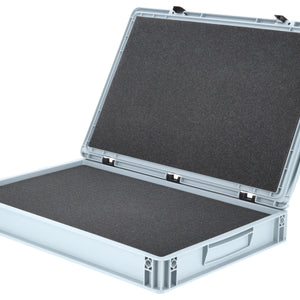 ED 64/75 HG Eurobehälter / Euro Box mit Scharnierdeckel 600 x 400 x 90 mm inklusive Rasterschaumstoff