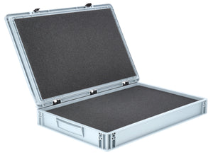 ED 64/75 HG Eurobehälter / Euro Box mit Scharnierdeckel 600 x 400 x 90 mm inklusive Rasterschaumstoff