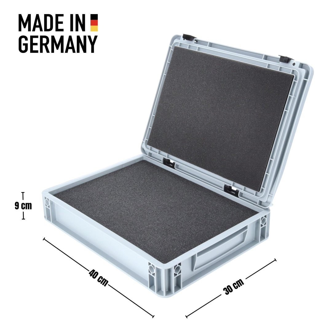 ED 43/75 HG Euro container / Euro box with hinged lid 400 x 300 x 90 m ...