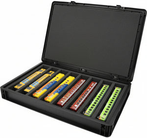 Eurobox 60 x 40 cm Set for model railway - H0 scale - 8 compartments - foam insert for horizontal storage
