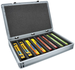 Eurobox 60 x 40 cm Set for model railway - H0 scale - 8 compartments - foam insert for horizontal storage