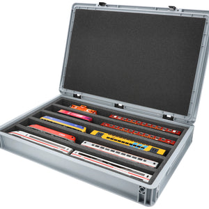 Eurobox 60 x 40 cm Set für Modelleisenbahnen - Spur H0 - 5 Fächer - Schaumstoffeinlage zur liegenden Aufbewahrung