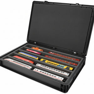 Eurobox 60 x 40 cm Set für Modelleisenbahnen - Spur H0 - 5 Fächer - Schaumstoffeinlage zur liegenden Aufbewahrung