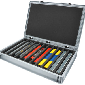 Eurobox 60 x 40 cm Set für Modelleisenbahnen - Spur H0 - 11 Fächer - Schaumstoffeinlage zur stehenden Aufbewahrung