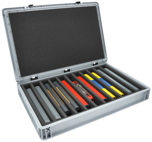 Eurobox 60 x 40 cm Set für Modelleisenbahnen - Spur H0 - 11 Fächer - Schaumstoffeinlage zur stehenden Aufbewahrung